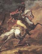 Theodore   Gericault Chasseur of the Imperial Guard,Charging (mk10) oil painting on canvas
